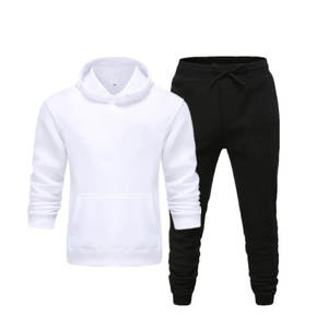 Buy 100% Cotton Men's Tracksuit 2-Piece Set with Flared Jogger Pant and Sweat suit Winter Collection - Product Image 2