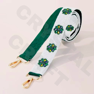 CRYSTAL CRAFT Go Vols Sangle de sac à main en perles de verre Rocky, couleur personnalisée, perles de rocaille style indien, taille personnalisée, logo personnalisé accepté - Product Image 3