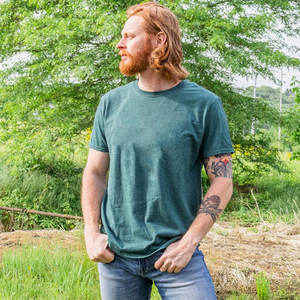 T-shirts personnalisés pour hommes en coton épais, coupe oversize à épaules tombantes, taille unie pour hommes - Product Image 3