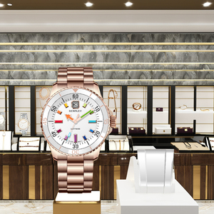 Reloj de cuarzo de acero inoxidable para hombre con movimiento suizo y cristal resistente a los arañazos - Product Image 2