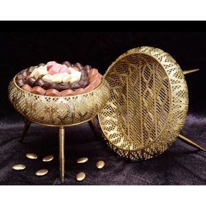 Hotel Ware Catering Bowl Attractive Gold Metal Round <b>Chocolate</b> Serving Bowl Dessert Holder <b>Wedding</b> Sweets Desserts Serving Bowl - Product Image 6
