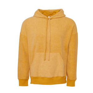 Bella Canvas Bella + Canvas Bella + Canvas Sweat unisexe en molleton suédé M HEATHER MOUTARD Hoodies - Product Image 1