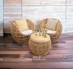 Factory Price Handmade Eco Friendly Modern Luxury Bamboo Rattan <b>Outdoor</b> Dining <b>Sofa</b> Set for Living Room - Product Image 6