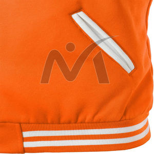 Chaqueta universitaria de plumón unisex ligera con cuello acanalado a rayas y puños de moda y cómoda para primavera Otoño e Invierno - Product Image 6