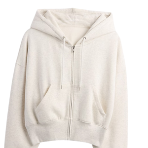 <b>Mens</b> Cream Zip Up <b>Hoodie</b> Streetwear <b>Oversized</b> <b>Fleece</b> Sweatshirt Casual Hooded Jacket Soft Cotton Warm Winter Fashion Outfit Sale - Product Image 4