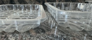 Personnalisé PETG Supermarché Rectangle Vetable Fruits Viande Plateaux OEM Emballage en plastique Présentoir pour Viande Fruits Vetables - Product Image 4
