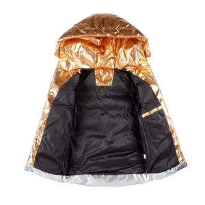 Chaqueta Metálica de Moda para Mujer, Chaqueta Acolchada Brillante, Chaqueta Ligera de Invierno, Ropa Exterior de Moda Personalizada OEM - Product Image 4