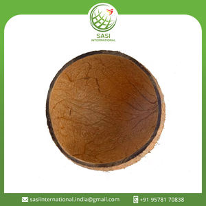 Cuencos redondos de cáscara de coco natural sin pulir, vajilla para postres de frutas hechos a mano con cocos - Product Image 2