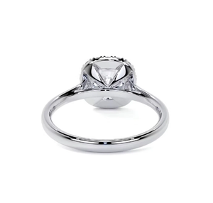 10K oro amarillo, oro rosa y oro blanco cojín corte laboratorio cultivado diamante anillo de bodas cojín corte diamante anillos de compromiso para ella - Product Image 4