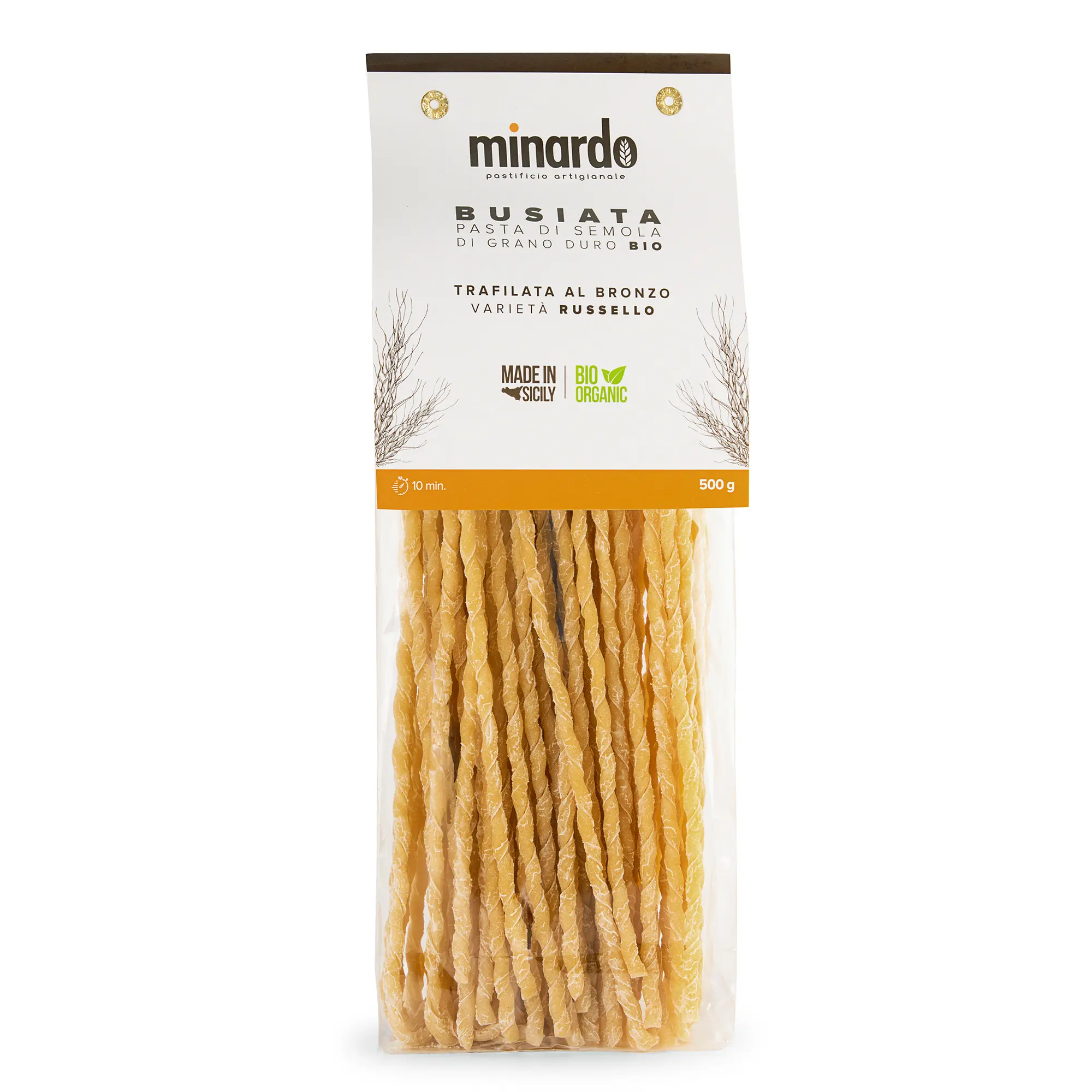 Busiata lunga mì hữu cơ của lúa mì cứng-Mì ống đặc biệt được sản xuất tại Ý cho các sự kiện tốt nhất