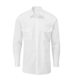 Hàng Mới Về Áo Sơ Mi An Ninh Màu Trắng Đồng Phục Quần Màu Đen Cho Nam Quần Áo Mặc Làm Việc Áo Đồng Phục Cai Ngục - Product Image 3