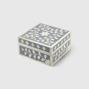 Black Mother of Pearl square Vanity Conainter Drawer <b>Boxes</b> <b>Earrings</b> Jewelry <b>Gift</b> Packaging MOP Box - Product Image 2