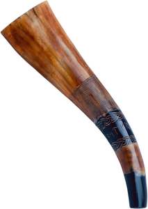 Real Buffalo Blowing <b>Horn</b> OX BLOWING <b>HORN</b> <b>Viking</b> Polished Style Christmas Occasion BY HANNAN HANDICRAFT - Product Image 2