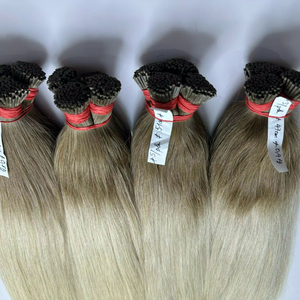 ผมต่อเคราติน100% เวียดนามผมจริงนุ่มลื่นเป็นธรรมชาติเงางามยาวนานข้อเสนอขายส่ง - Product Image 1