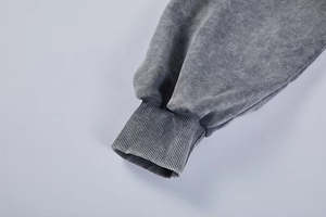 Sweat-shirt surdimensionné en tissu de qualité supérieure, vêtements streetwear, sweat-shirt à capuche lavé sur mesure, sweat-shirt à capuche zippé délavé à l'acide - Product Image 2