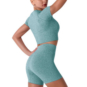 Ropa deportiva sin costuras para mujer, conjuntos de Yoga, ropa para mujer, gimnasio, Fitness, entrenamiento deportivo, conjuntos de Yoga, ropa, traje 2026 - Product Image 6