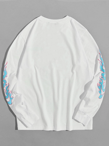 T-shirt à manches longues pour homme, nouvelle mode, coton de qualité, coupe ample, col rond, vêtements d'hiver, t-shirts à manches longues personnalisés - Product Image 5