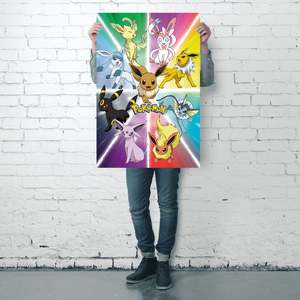 Anime <b>Poster</b> Pokmon Eevee Evolution <b>Poster</b> - Product Image 3