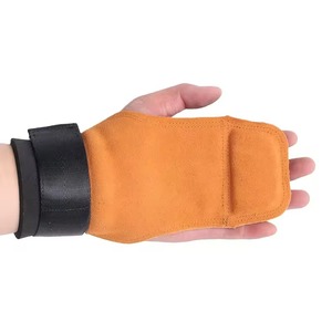Cuir de vachette personnalisé de haute qualité poignées d'haltérophilie à la main de gymnastique gants d'haltérophilie de gymnastique avec logo personnalisé - Product Image 4