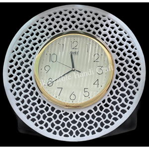 Haute qualité moderne classique marbre rond horloge murale luxe décor à la maison simple face meilleur prix de gros pour le salon - Product Image 1