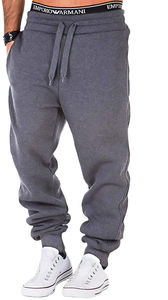 PRO ENTERPRISES Hommes Taille Haute Plat Polyester/Coton Antistatique Léger Casual Sports Pantalons De Survêtement Taille Élastique Poches - Product Image 5