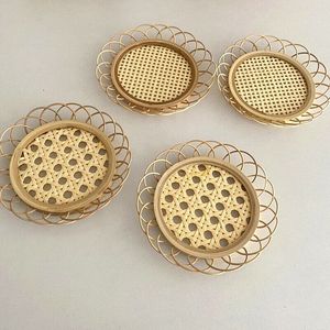 Posavasos de Yute y Ratán para Tazas de Té y Café, Diseño Elegante, Alfombrillas Clásicas para Mesa, Posavasos Estándar para Utensilios de Cocina - Product Image 6