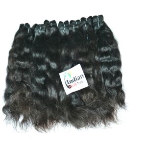100% Raw Virgin Natural Looking South Indian Temple Cabello humano Rizado Bundle Extensiones alineadas de cutícula sin procesar para la venta - Product Image 3