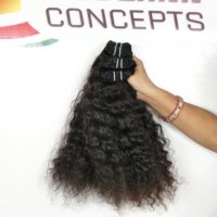 Extensions de cheveux humains vierges non traités vietnamiens Remy 100% naturels bouclés 10"-32" à double trame tissée/à clipser en gros