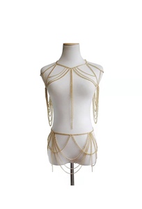 Chaîne de bikini glamour à pompons pour la mode de boîte de nuit sexy - Product Image 4