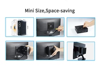 Mini PC 4K à carte mère unique X86 avec trois écrans, petit client léger J3160 Quad Core Dual Nic