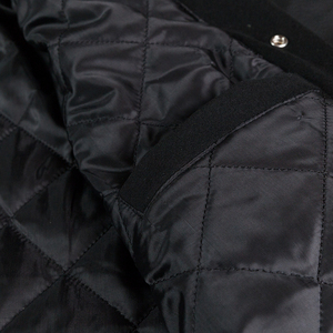 เสื้อแจ็กเก็ตบอมเบอร์ทรงตัวอักษรแขนหนังผ้าขนสัตว์สตรีทแฟชั่นฤดูหนาว - Product Image 5