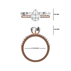 แหวนเพชรที่เติบโตในห้องปฏิบัติการที่ยั่งยืนแบบพรีเมี่ยมในทองคำ10K 14K 18K เครื่องประดับที่ทันสมัย - Product Image 2