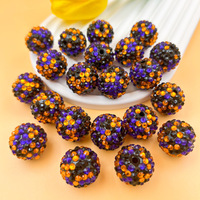 Perles en vrac à trou droit, modèle 664 de la marque Yuang, en résine, couleur diamant, couleurs mélangées AB, pour bricolage et fabrication de bijoux, collection Halloween, vente chaude