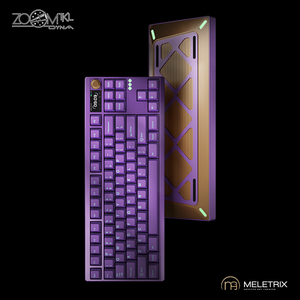 Zoomtkl Dyna không dây cơ khí bàn phím 87% Alu CNC chư<span class=keywords><strong>a</strong></span> lắp ráp Bàn phím Kit tùy chỉnh bảng chơi game - Product Image 4