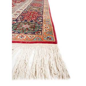 Tapis en laine noué à la main Aalam, motif médaillon rouge-orange, Kilim pour la maison - Pae-5224, rectangulaire 9x12, abstrait fait main pour l'entrée des adolescents - Product Image 4