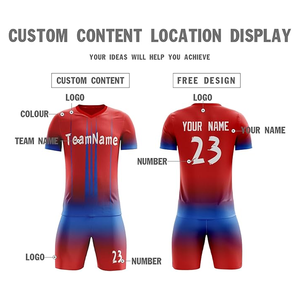 Camisetas de fútbol transpirables de secado rápido de alta calidad Conjunto de logotipo personalizado Estilo Precios al por mayor - Product Image 2