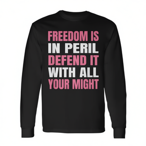 Camiseta de Manga Larga Defend Freedom with All Your Might - Producto Promocional - Product Image 2