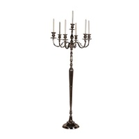 Candélabres de mariage centres de table en vente candélabres de couleur noir de fer à un prix avantageux pour la décoration de la maison et de l'hôtel