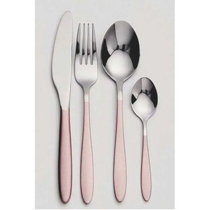 Juego de cubiertos de acero inoxidable de forma única de 5 con mango de acero espejado para cocina y mesa a un precio razonable - Product Image 4