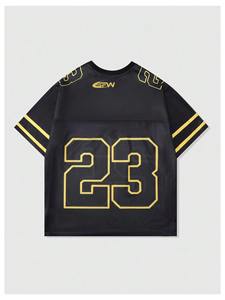 Hot Sale Custom Sublimated American Football <b>Fan</b> Jersey Oversized Streetwear Mesh Shirt Wholesale - Product Image 5