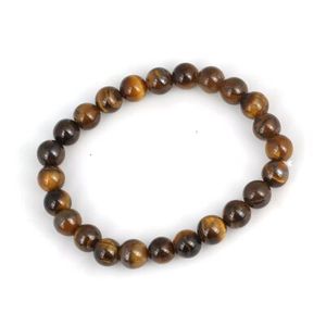 Genuine Tiger Eye Stone Fashion Tennis <b>Bracelet</b> - Product Image 1