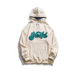 ผู้ผลิตเสื้อฮู้ดดี้ผู้ชายแบบหนาพิเศษ เสื้อสเวตเชิ้ตแบบสวมหัว สตรีทแวร์ ซิปเต็มตัว พิมพ์ลายพัฟฟ์ ทรงโอเวอร์ไซส์ ล้างสีแบบแอซิดวอช - Product Image 1