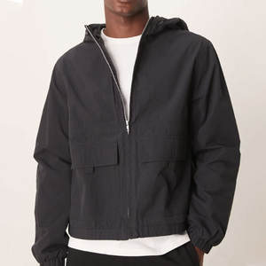 Chaqueta Cortavientos Impermeable Ligera con Capucha y Cremallera Personalizada para Hombre, Chaqueta Cortavientos para Senderismo al Aire Libre - Product Image 2