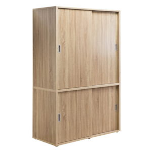 ตู้เสื้อผ้าบานเลื่อนดีไซน์ร่วมสมัย ผิวไม้ สำหรับห้องนอน วิลล่า และโรงแรม - Product Image 1