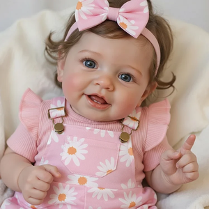 Poupées réalistes Babeside Vead de 20 pouces, corps souple, bébé fille souriante, jouet en peluche fait <span class=keywords><strong>à</strong></span> la main, certifié CE pour les grossistes en cadeaux - Product Image 1