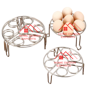 Wooden Handle for Kitchen Counter Best Selling Kitchen Accessories Iron Wire <b>Egg</b> Rack & <b>Basket</b> in Black Finished - Product Image 2