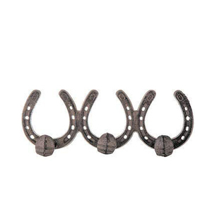 Wood & Metal Horseshoe Coat Hooks Vintage <b>Wall</b> Hanger Horseshoe Hooks <b>Heavy</b> <b>Duty</b> <b>Clothes</b> Hanger for Hanging Coat Hat Key Towel - Product Image 2