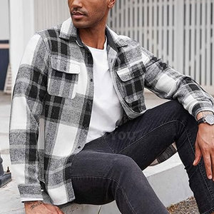 Camisa de Franela Ligera y Sólida, Material Ecológico Suave y Transpirable, Diseño Cómodo de Corte Regular, Perfecta para Viajes Casuales - Product Image 3