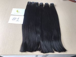 Machine trame usine approvisionnement naturel droit Super Double tirer cheveux crus cheveux vietnamiens meilleur vendeur 2024 - Product Image 5