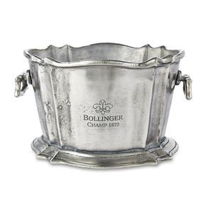 Moderno Cubo de Hielo para Champán de Aluminio con Borde Curvo |   Enfriador de Bebidas y Vino |   Decoración de Mesa para Bar, Hotel o Fiesta - Product Image 3